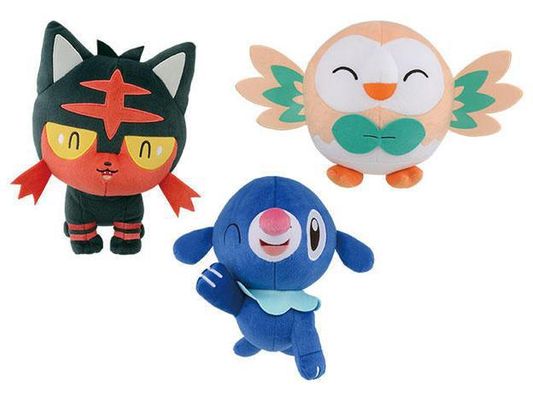 POKÉMON SUN & MOON BIG ROUND PLUSH LITTEN･POPPLIO･ROWLET
