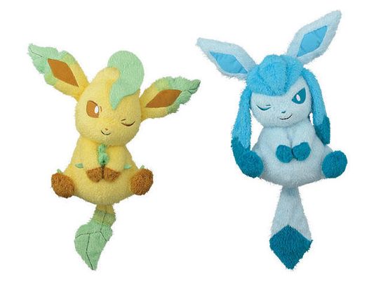 POKÉMON SUN & MOON RELAXING TIME BIG PLUSH LEAFEON, GLACEON