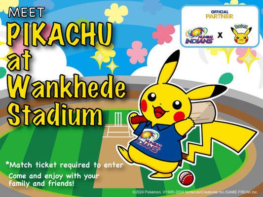 Meet Pikachu in Mumbai at Wankhede Stadium!