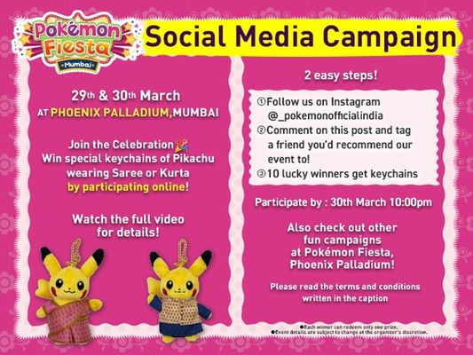 Terms and Conditions for Pokémon Fiesta Social Media Campaign