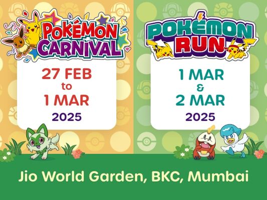 We're bringing all the fun, excitement, and adventure right to Mumbai! Prepare to dive into the world of Pokémon with your family and friends!