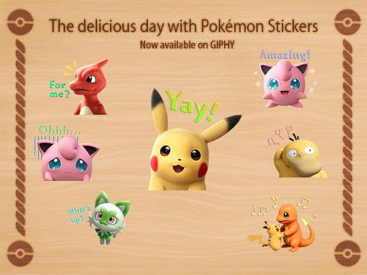 The delicious day with Pokémon Stickers are now available on GIPHY!
