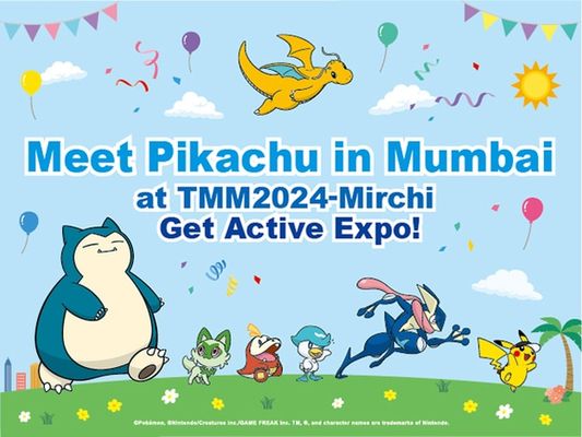 Meet Pikachu in Mumbai at TMM 2024 - Mirchi Get Active Expo!